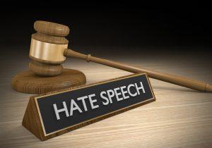 Laws against hate speech and other inciteful language, 3D rendering